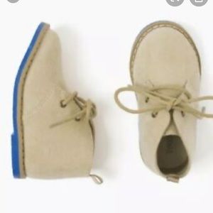 Lace Up Booties with Blue Sole